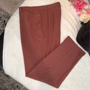 3 x 20$ Liz Claiborne Women's Burgundy Checkered Pants Size 12